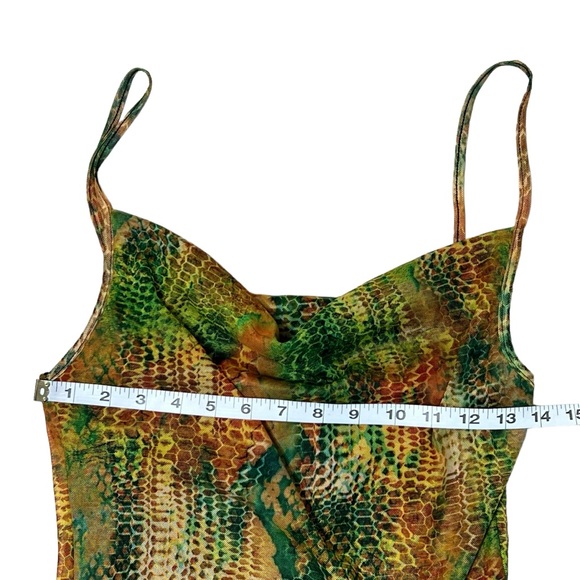 PrettyLittleThing Maxi Dress Hi-Lo Hem Asymmetrical Fairy Core Ruched - Picture 5 of 11